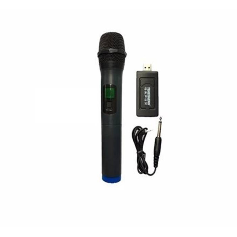 Безжичен микрофон W-18, динамичен, предавател, приемник, USB