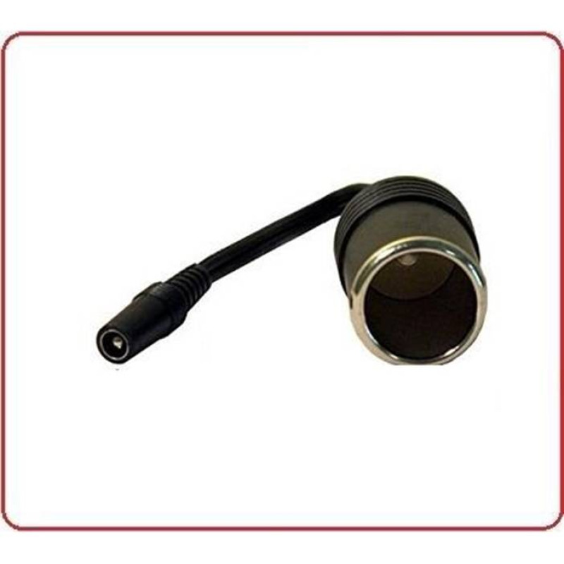 Кабел преходен, автомобилна запалка(ж)/букса 5,5x2,1mm(ж), от 12V до 24V, 0,2m