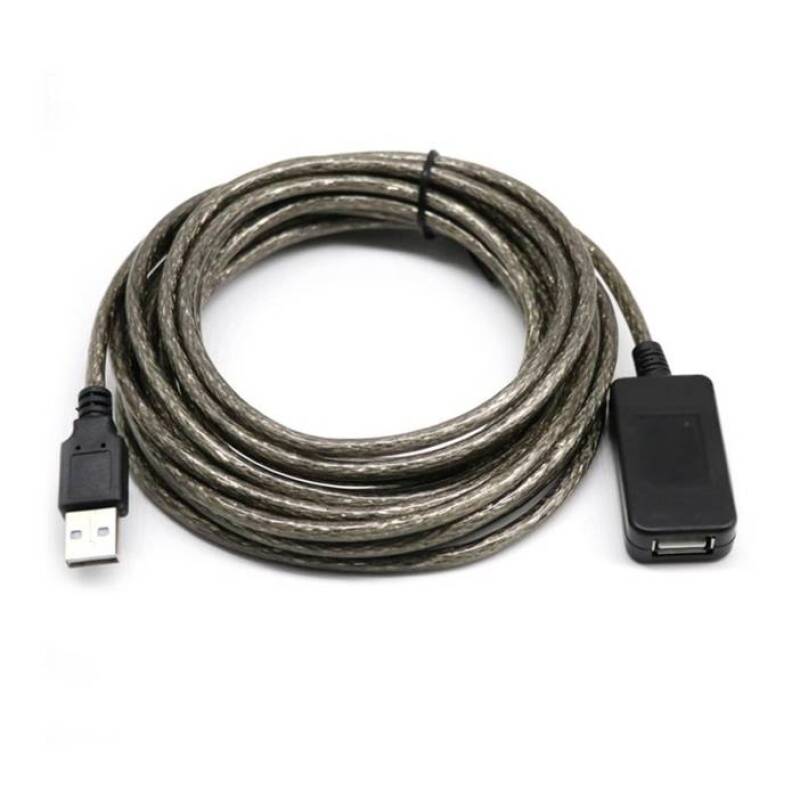 Кабел удължител 2.0, усилвател на сигнала, USB-A(м), USB-A(ж), 10m