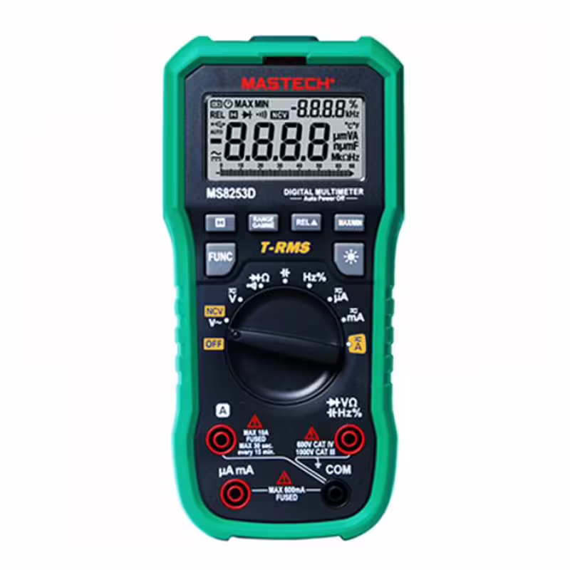 Мултицет с интерфейс MS8253D VAC/VDC | AAC/ADC | OHM | F | Hz | NCV