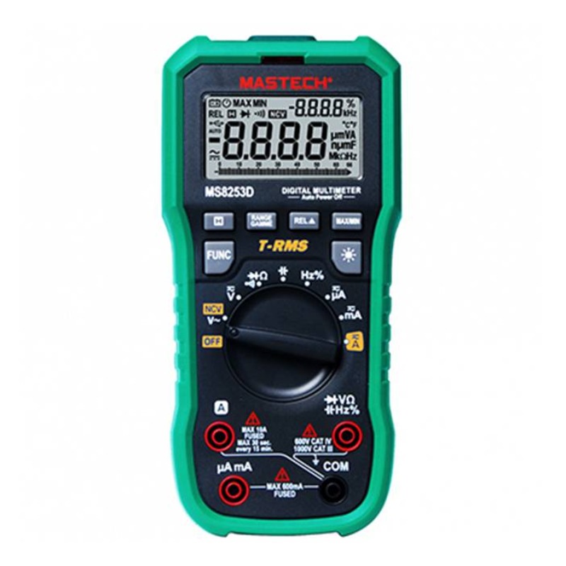 Мултицет с интерфейс MS8253D VAC/VDC | AAC/ADC | OHM | F | Hz | NCV