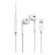 Слушалки за Iphone, кутия за гравиране, тапи, микрофон, кабел apple lightning(м), 1m