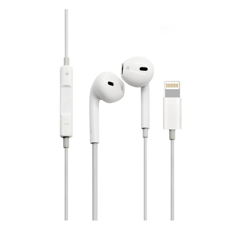 Слушалки за Iphone, кутия за гравиране, тапи, микрофон, кабел apple lightning(м), 1m