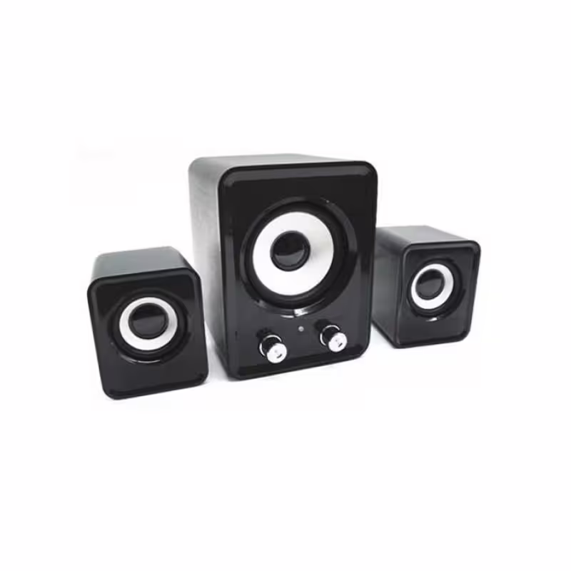 Компютърни тонколонки FT-202 с буфер черни 1x5W+2x3W