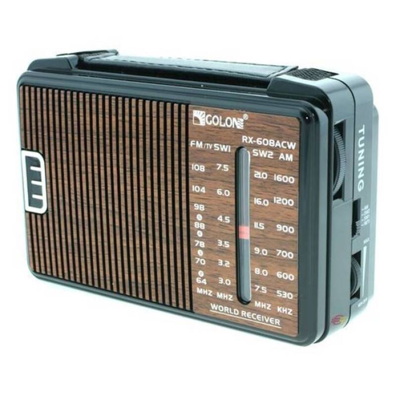 Радио RX-608ACW с батерии/220VAC FM/AM/TV/SW1/SW2