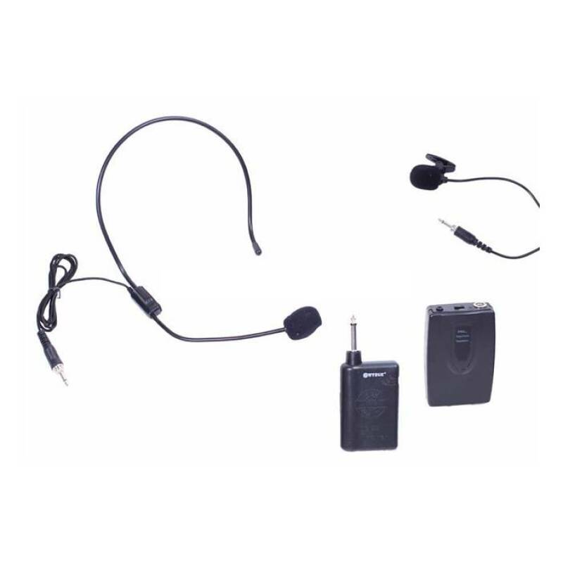 Система с приемник и предавател, 1 микрофон диадема, 1 микрофон брошка WG-192B