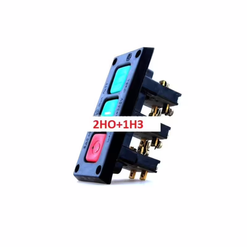 Бутониера тип шау-бау с 3 бутона НО/НЗ/НО 380V 6,3A