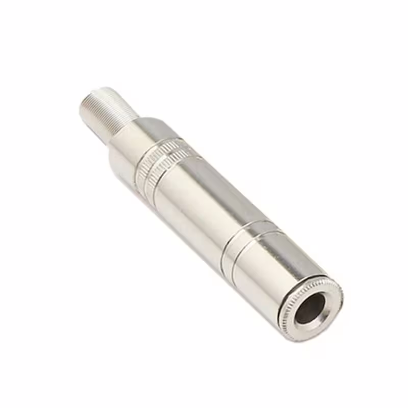 Букса за кабел, метална, STEREO, 6,3mm JACK(ж)