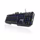 Геймърска метална клавиатура Cyberboard черна с допълнителни бутони USB RGB