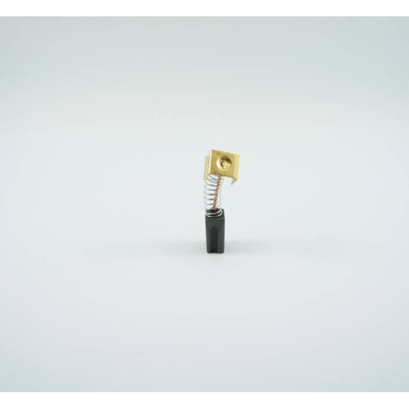 Въглено-графитна четка с канал и пружина с накрайник профил 6,3x8x13mm