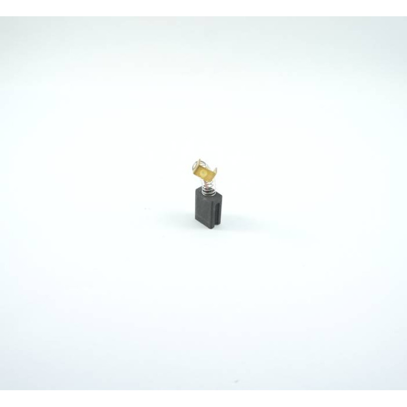 Въглено-графитна четка с канал и пружина с накрайник профил 6x10x14mm