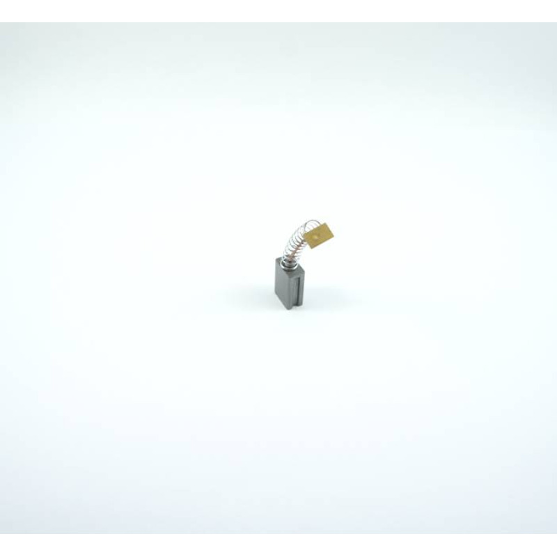 Въглено-графитна четка с канал и пружина с накрайник профил 6x10x15mm