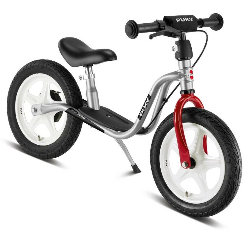 Балансиращо колело със спирачка PUKY LR 1L BR - сребристо и червено