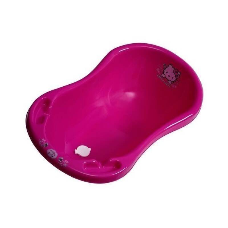 Бебешка вана за къпане с тапа Hello Kitty розова