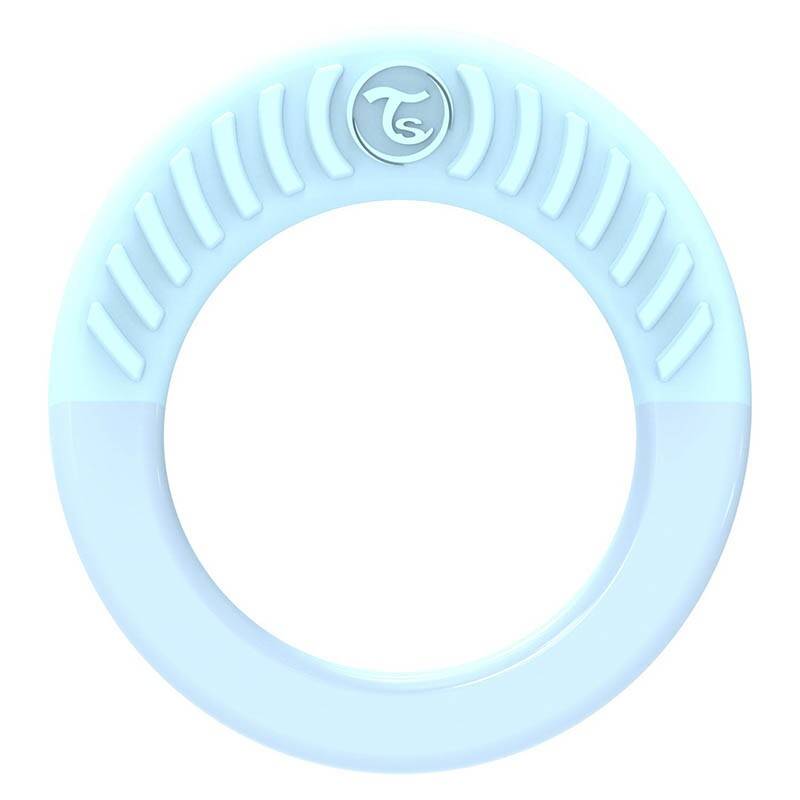 Бебешка чесалка Twistshake - кръгла синя
