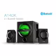 Компютърни тонколонки A140X с блутуут и буфер с дистанционно 1x13W+2x12W
