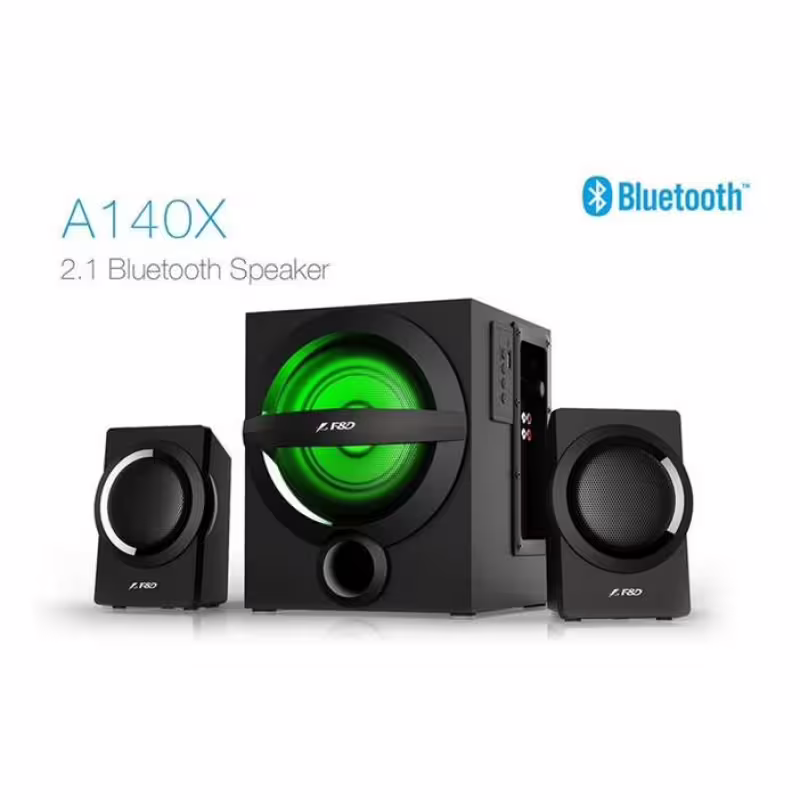 Компютърни тонколонки A140X с блутуут и буфер с дистанционно 1x13W+2x12W