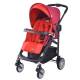 Детска количка, комбинирана Zooper Waltz Flaming Plaid, червена