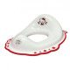 Детска седалка Hello Kitty с гумирана основа бяла