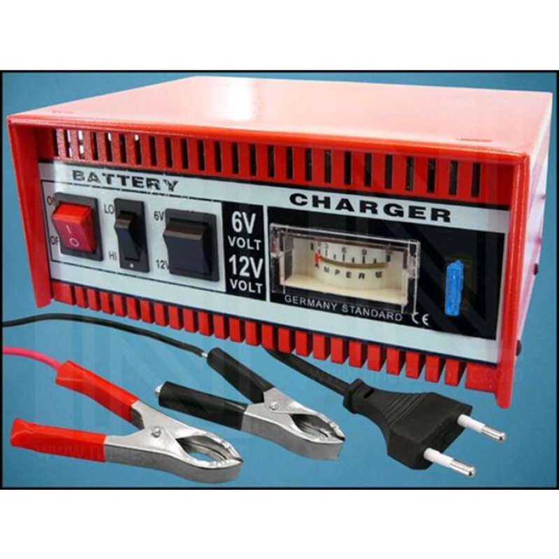 Мрежово комбинирано зарядно DF-1772B, оловни акумулатори, 6VDC, 12VDC, 10A