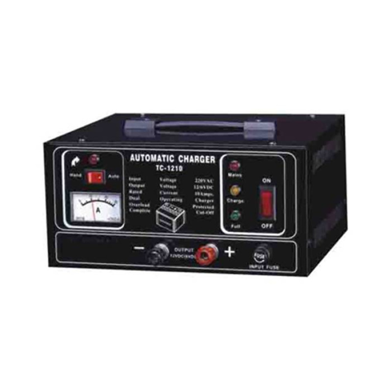 Мрежово комбинирано зарядно TC-1210 за оловни акумулатори 6V/12V 10A