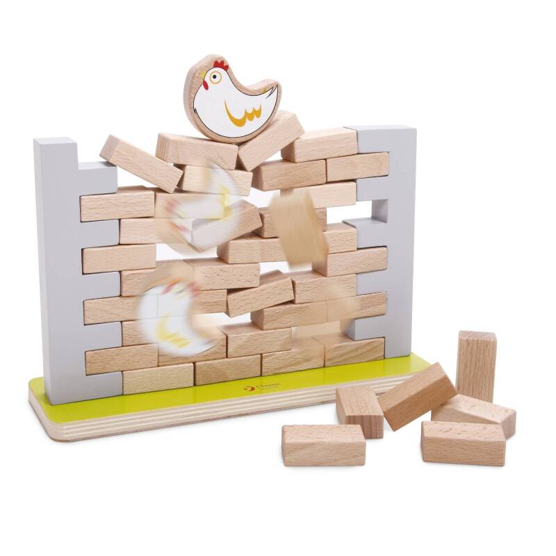 Дървена играчка - Стена за нареждане