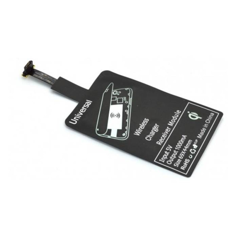 Безжичен приемник за безжично зареждане/зарядно с букса MICRO USB 5V 1A