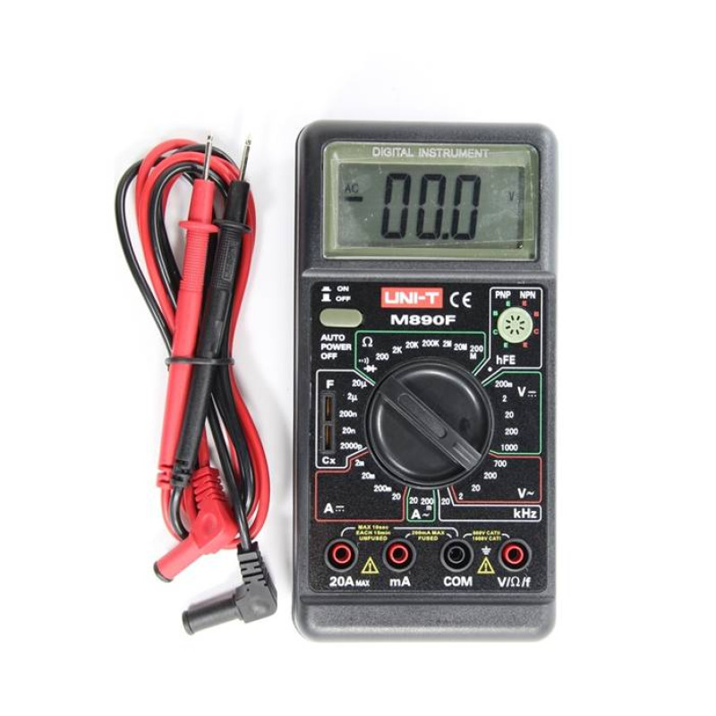 Мултицет с термосонда и зумер M-890F VAC/VDC | AAC/ADC | OHM | Hz | F