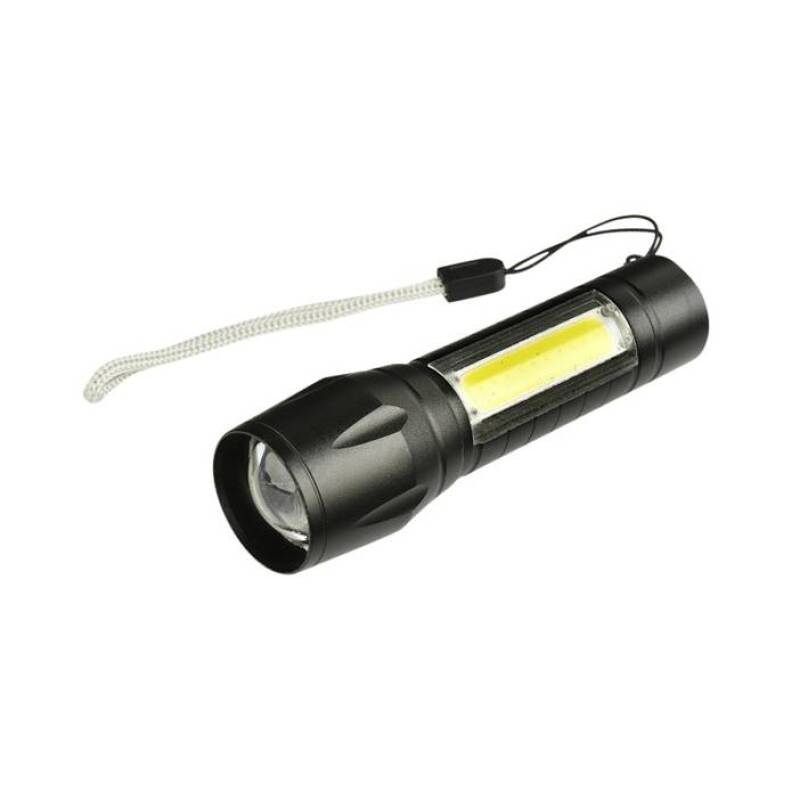 LED джобен фенер с фокус BAILONG и акумулаторна батерия