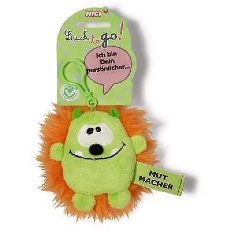 Ключодържател Таласъм зелен/оранжев 10 см.