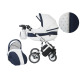 Количка Baby Merc 2 в 1 модел Style бяла с тъмно синьо