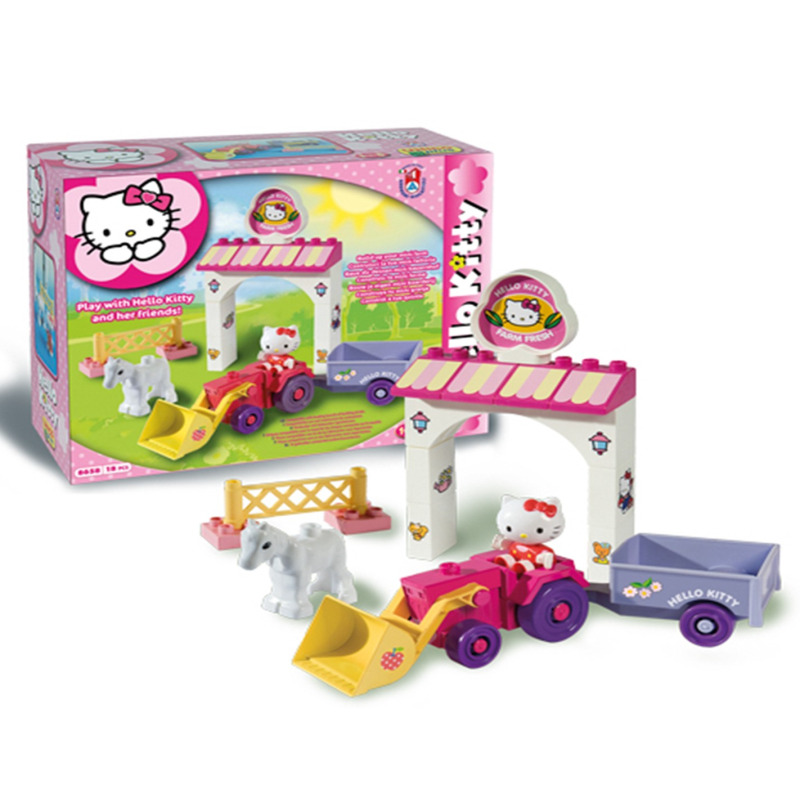 Конструктор за деца - мини ферма, Hello Kitty, Unico