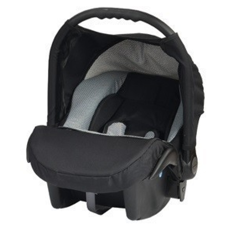 Кошче за бебета за кола Baby Merc Junior Twist черно и сиво