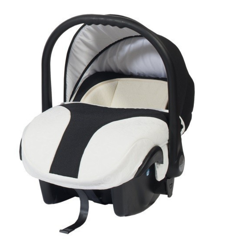 Кошче за бебета за кола Baby Merc Style бяло с тъмно синьо