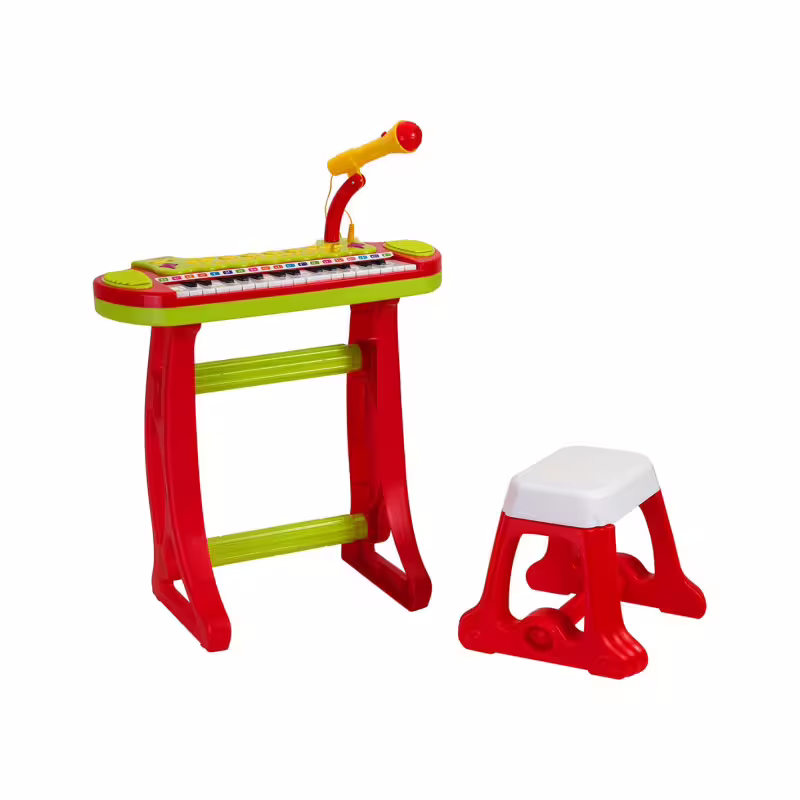 Музикален комплект - Пиано с микрофон и столче