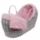Плетено бебешко кошче с обиколник