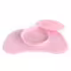 Самозалепваща се подложка за хранене с чиния Twistshake 6+ месеца розова