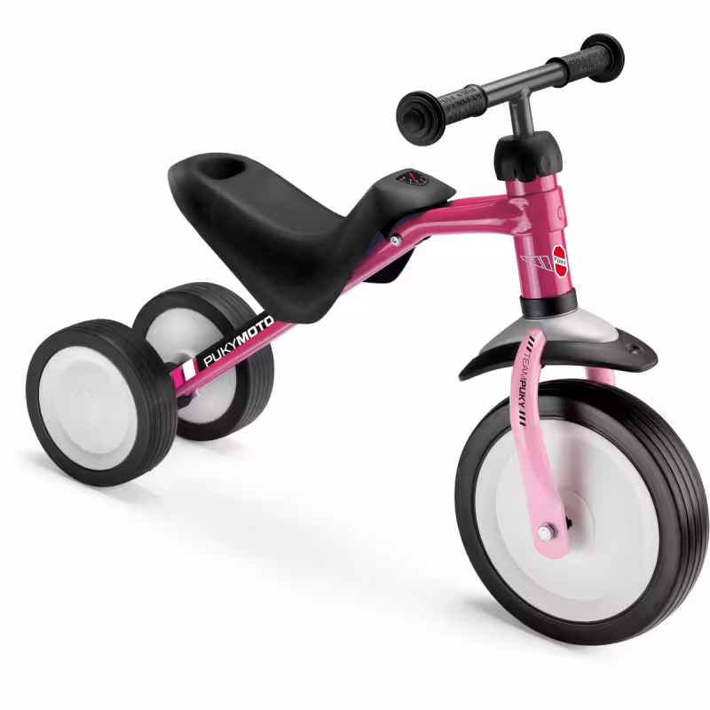 Триколка за деца с регулируема седалка - PUKYMOTO розова