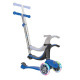 Тротинетка - триколка EVO 4 в 1 Light за деца със светещи колела - Синя