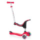 Тротинетка - триколка EVO 4 в 1 Light за деца със светещи колела - Червена
