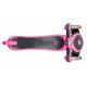 Тротинетка - триколка EVO 4 в 1 Plus Light със светещи колела и двуцветна платформа - Розова
