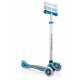 Тротинетка - триколка EVO 4 в 1 Plus Light със светещи колела и двуцветна платформа - Синя