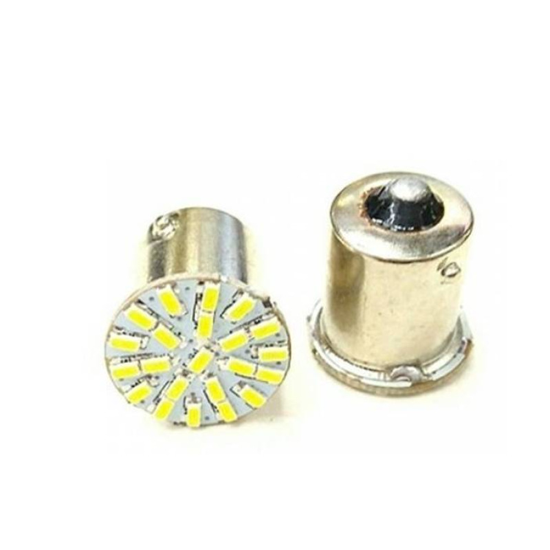 Автомобилна лампа, 19бр. LED, студено бяла, цокъл BA15s, 12VDC