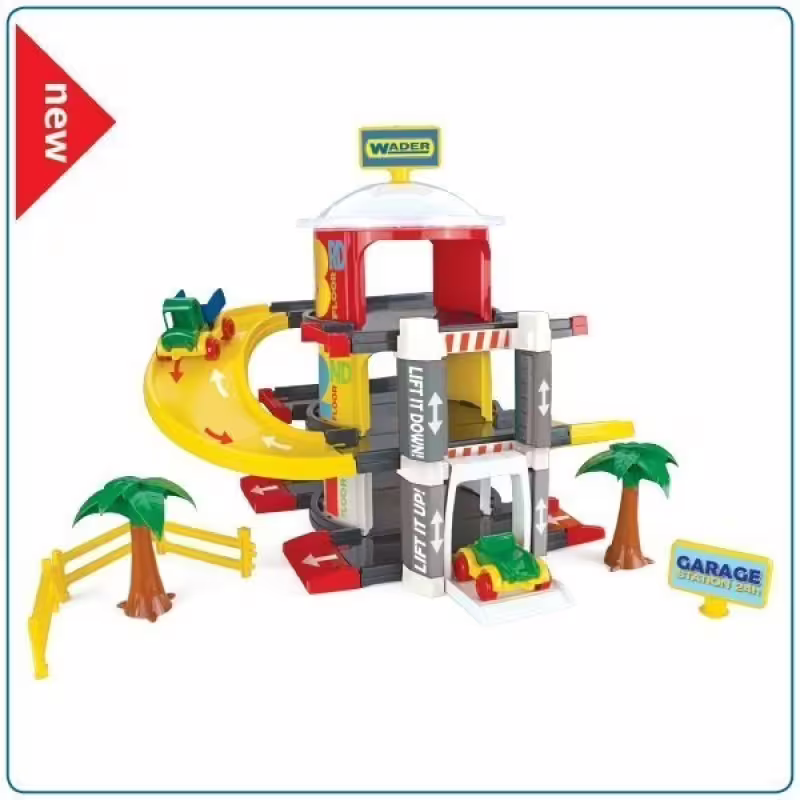 Детска играчка - Гараж на три нива с асансьор