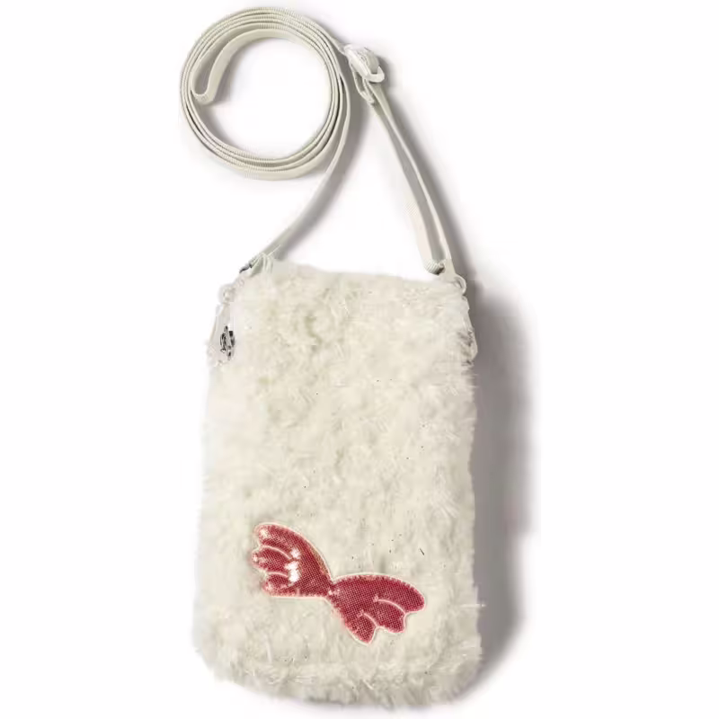 Детска чантичка за моб. тел. овцата Jolly - бяла