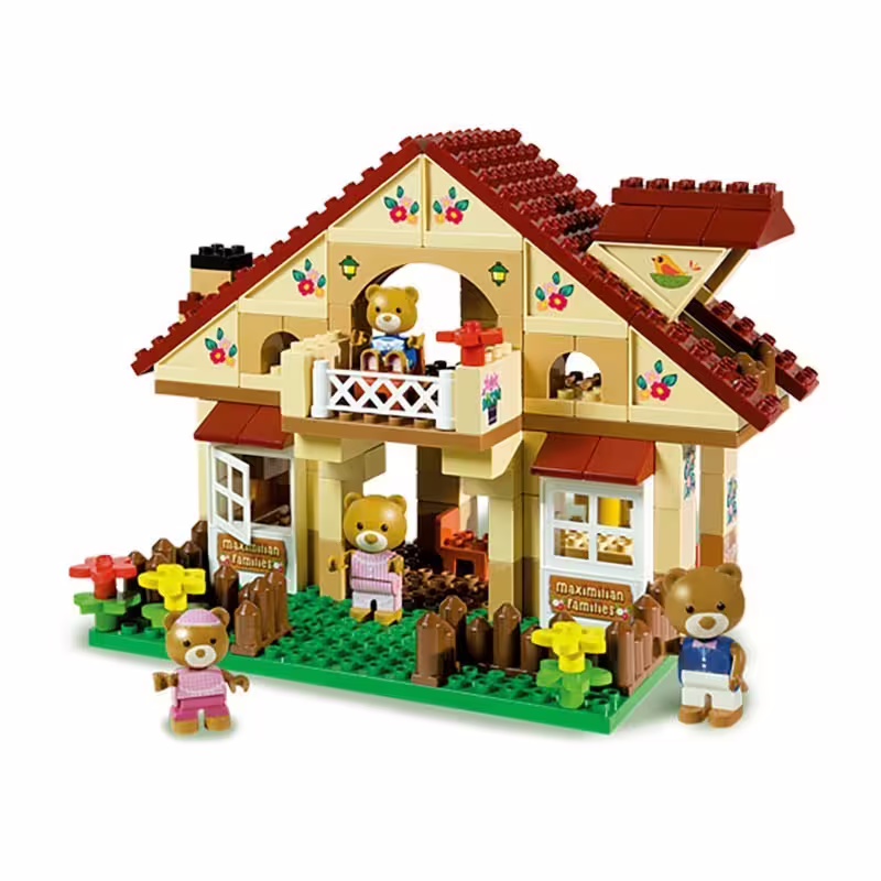 Детски конструктор - двуетажна хижа, Unico