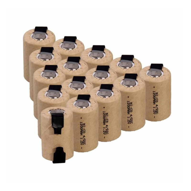 Акумулаторна батерия BYD, пластини, 1,2VDC, 1200mAh, 4/5SC, Ni-Cd