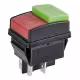 Бутон R13-537, задържащ, 2 пуск-стоп бутона, 250VAC, 10A, 22x32mm