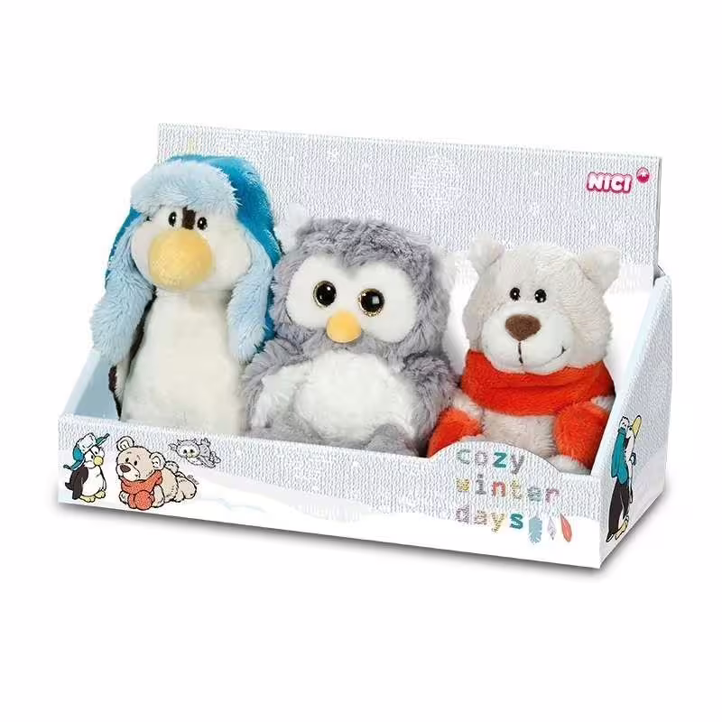 Плюшени играчки - Пингвин, Мече и Бухал