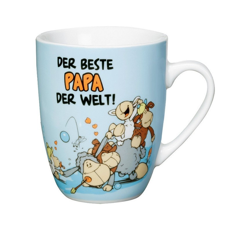 Порцеланова чаша с надпис "DER BESTE PAPA DER WELT"